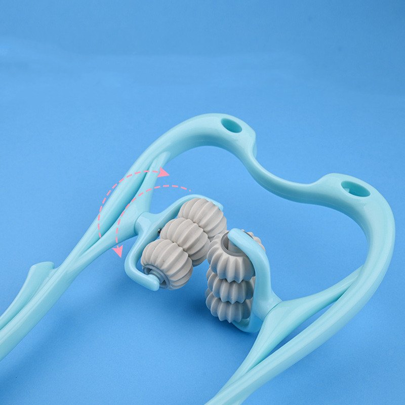 Multifunctional Manual Six-wheel Neck Massager Massage Relieve Roller Massage Tool - Image 6